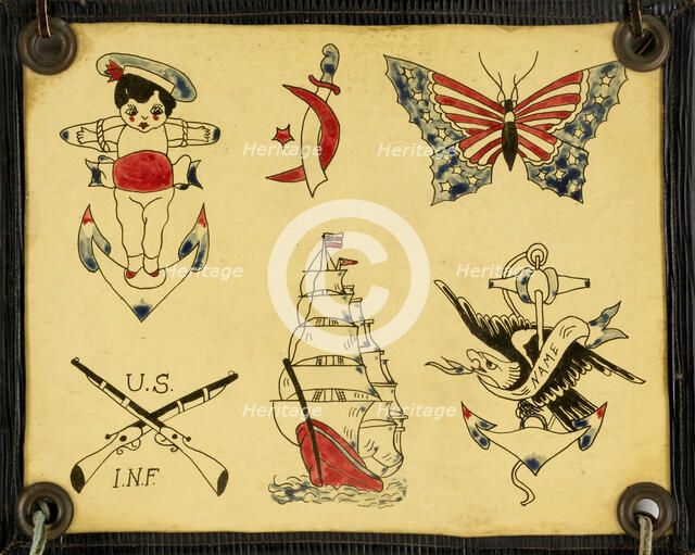 Tattoo Flash, 20th century. Creator: Unknown.