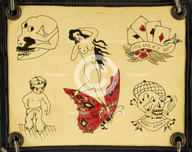 Tattoo Flash, 20th century. Creator: Unknown.