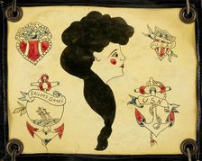 Tattoo Flash, 20th century. Creator: Unknown