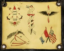 Tattoo Flash, 20th century. Creator: Unknown