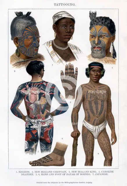 'Tattooing', 1800-1900. Artist: Unknown