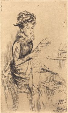 Tatting, c. 1873. Creator: James Abbott McNeill Whistler