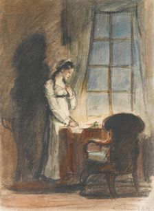 Tatyana. Illustration for the novel in verse Eugene Onegin by A. Pushkin