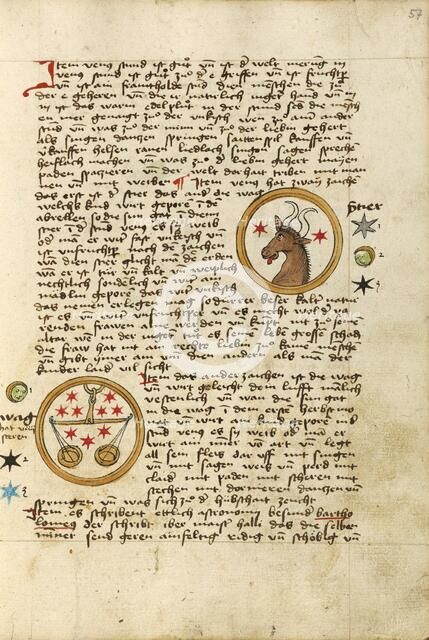 Taurus: Libra, shortly after 1464. Creator: Unknown.