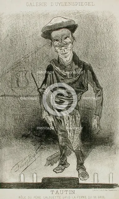 Tautin, 1857. Creator: Félicien Rops.