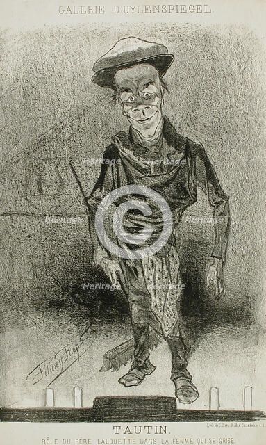 Tautin, 1857. Creator: Félicien Rops.