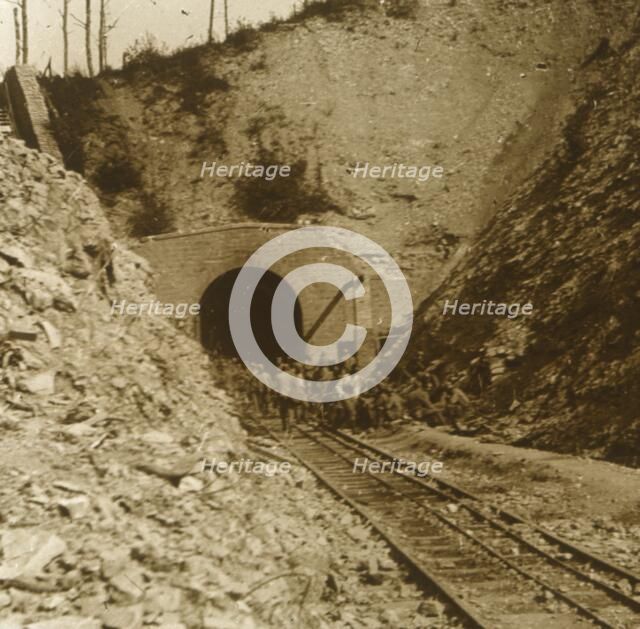 Tavannes Tunnel, Verdun, northern France, c1914-c1918. Artist: Unknown.