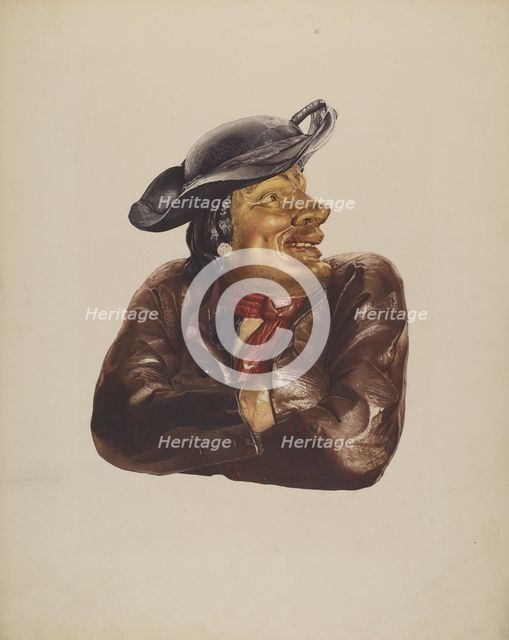 Tavern Figure, 1935/1942. Creator: Henry Murphy.
