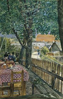 Tavern garden, 1904. Creator: Rudolf Bernt