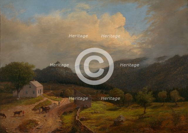 Tavern in New Boston, Vermont, 1855. Creator: James Hope.