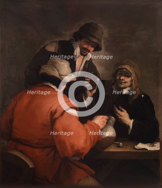 Tavern Scene, 1660. Creator: Giordano, Luca (1632-1705).