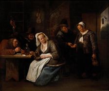 Tavern Scene, 1665-1670. Creator: Jan Steen