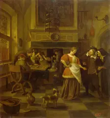 Tavern Scene, 1670. Creator: Jan Steen