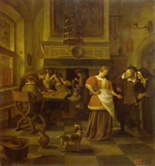 Tavern Scene, 1670. Creator: Jan Steen