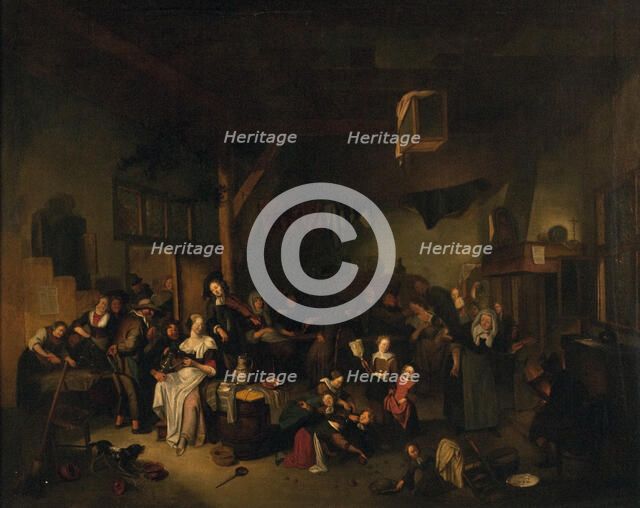 Tavern Scene, 1692. Creator: Richard Brakenburgh.