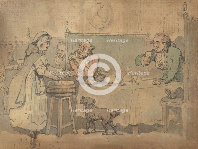 Tavern scene, 1780-1827. Creator: Thomas Rowlandson.