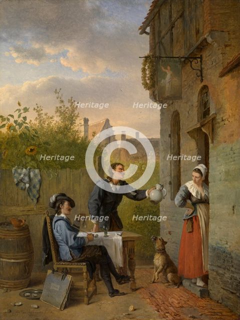 Tavern Scene, 1828. Creator: Ignatius van Regemorter.