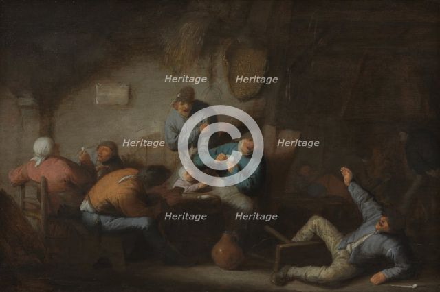 Tavern Scene, mid-late 17th century. Creator: Adriaen van Ostade.