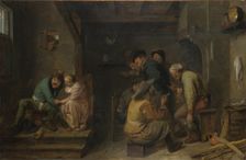 Tavern Scene, c. 1635. Artist: Brouwer, Adriaen (c.1605-1638)