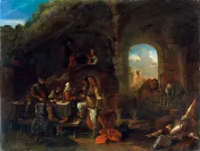 Tavern Scene c1640-1665. Creator: Philip Wouverman