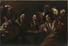 Tavern Scene, ca 1619. Creator: Manfredi, Bartolomeo (1587-1622)