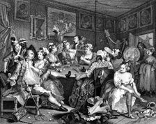 Tavern scene from The Rake's Progress 1735. Artist: William Hogarth