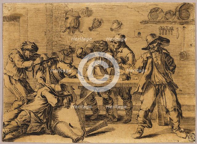 Tavern Scene with Carousing Men, n.d. Creator: Unknown.