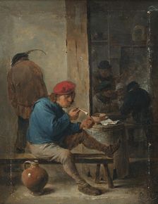 Tavern Scene with Smokers, 1640s. Creator: David Teniers II