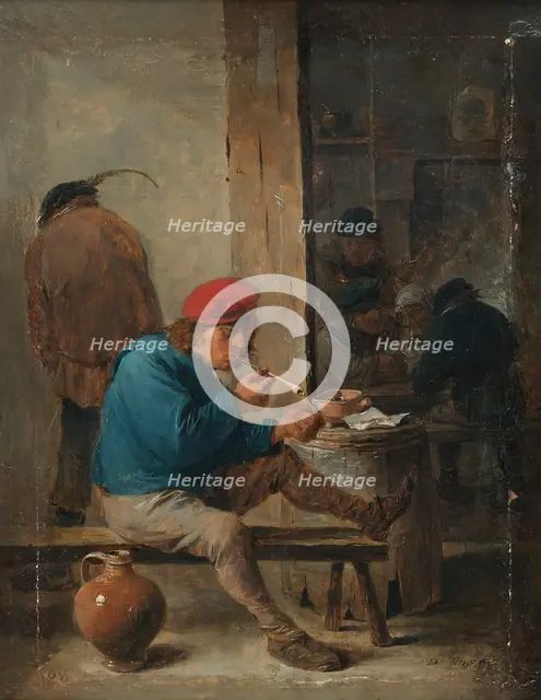 Tavern Scene with Smokers, 1640s. Creator: David Teniers II.