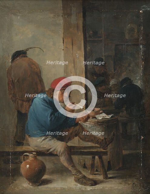 Tavern Scene with Smokers, 1640s. Creator: David Teniers II.