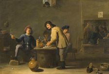 Tavern Scene with Pipe-smokers. Creator: Unknown