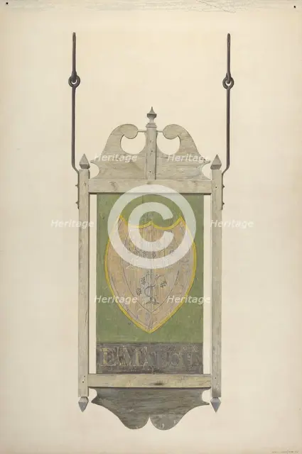 Tavern Sign, 1935/1942. Creator: Alfred Parys.