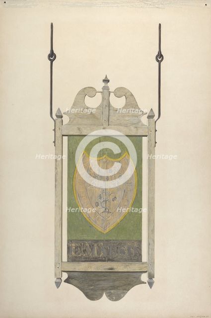 Tavern Sign, 1935/1942. Creator: Alfred Parys.