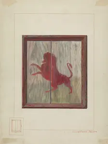 Tavern Sign, 1935/1942. Creator: Samuel Fineman