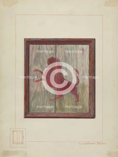 Tavern Sign, 1935/1942. Creator: Samuel Fineman.
