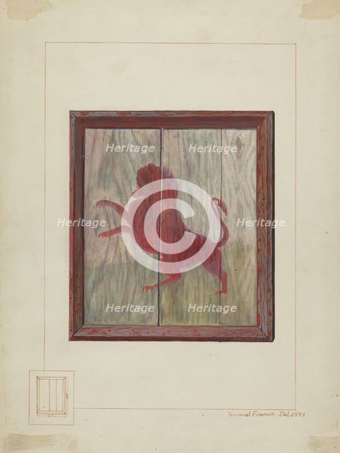 Tavern Sign, 1935/1942. Creator: Samuel Fineman.