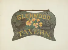 Tavern Sign, 1935/1942. Creator: Robert W.R. Taylor