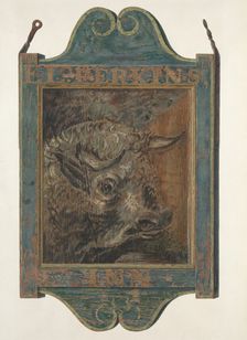 Tavern Sign, 1935/1942. Creator: Unknown