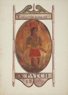 Tavern Sign, c. 1938. Creator: Alice Stearns