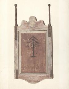 Tavern Sign, c. 1940. Creator: Alfred Parys