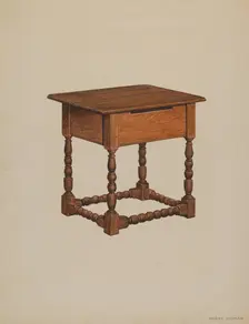 Tavern Table, 1936. Creator: Harry Eisman