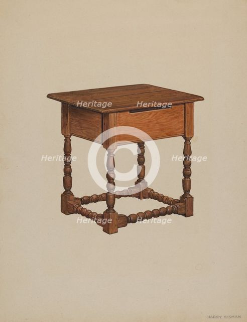 Tavern Table, 1936. Creator: Harry Eisman.