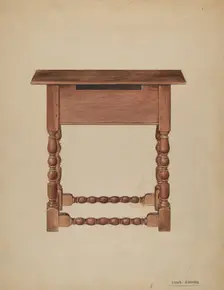 Tavern Table or Refectory Table, 1935/1942. Creator: Louis Annino