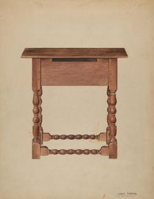 Tavern Table or Refectory Table, 1935/1942. Creator: Louis Annino
