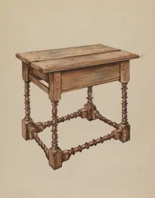 Tavern Table, c. 1936. Creator: Isadore Goldberg