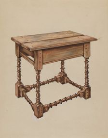 Tavern Table, c. 1936. Creator: Isadore Goldberg