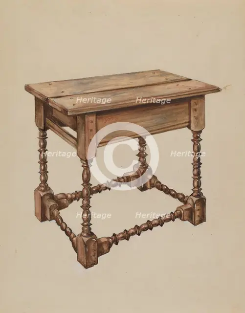 Tavern Table, c. 1936. Creator: Isadore Goldberg.