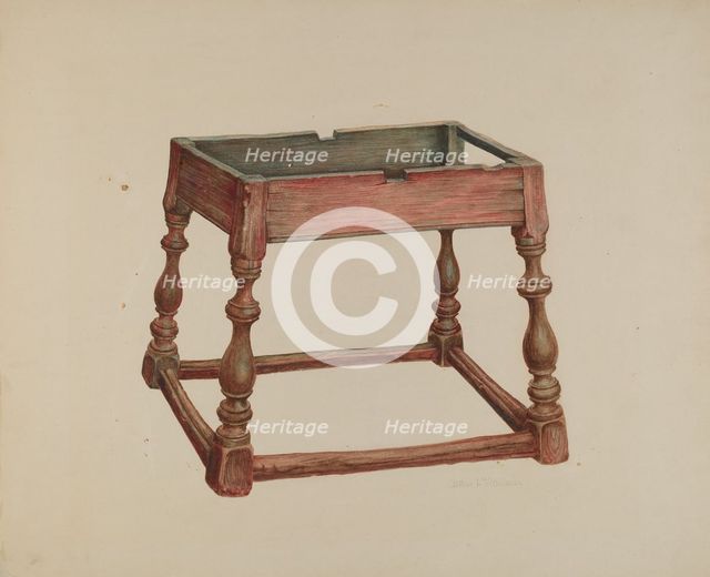 Tavern Table (Top Missing), 1938. Creator: Austin L. Davison.
