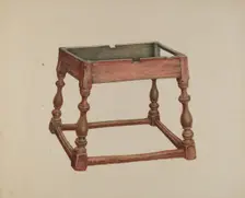Tavern Table (Top Missing), 1938. Creator: Austin L. Davison