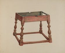 Tavern Table (Top Missing), 1938. Creator: Austin L. Davison